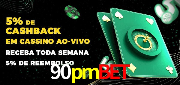 Promoções do cassino ao Vivo 90pmbet